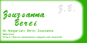 zsuzsanna berei business card